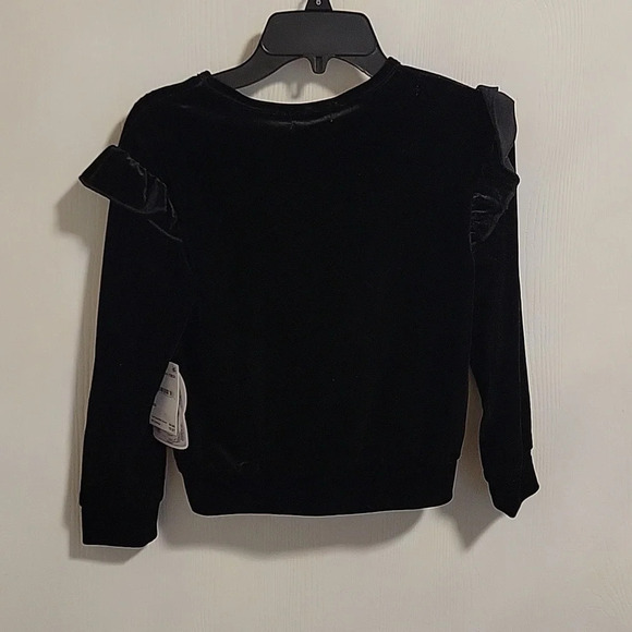 New With Tag Girls 2 Piece Top & Pants with Matching Hair Clip Size 8 Velor Soft - Picture 5 of 9